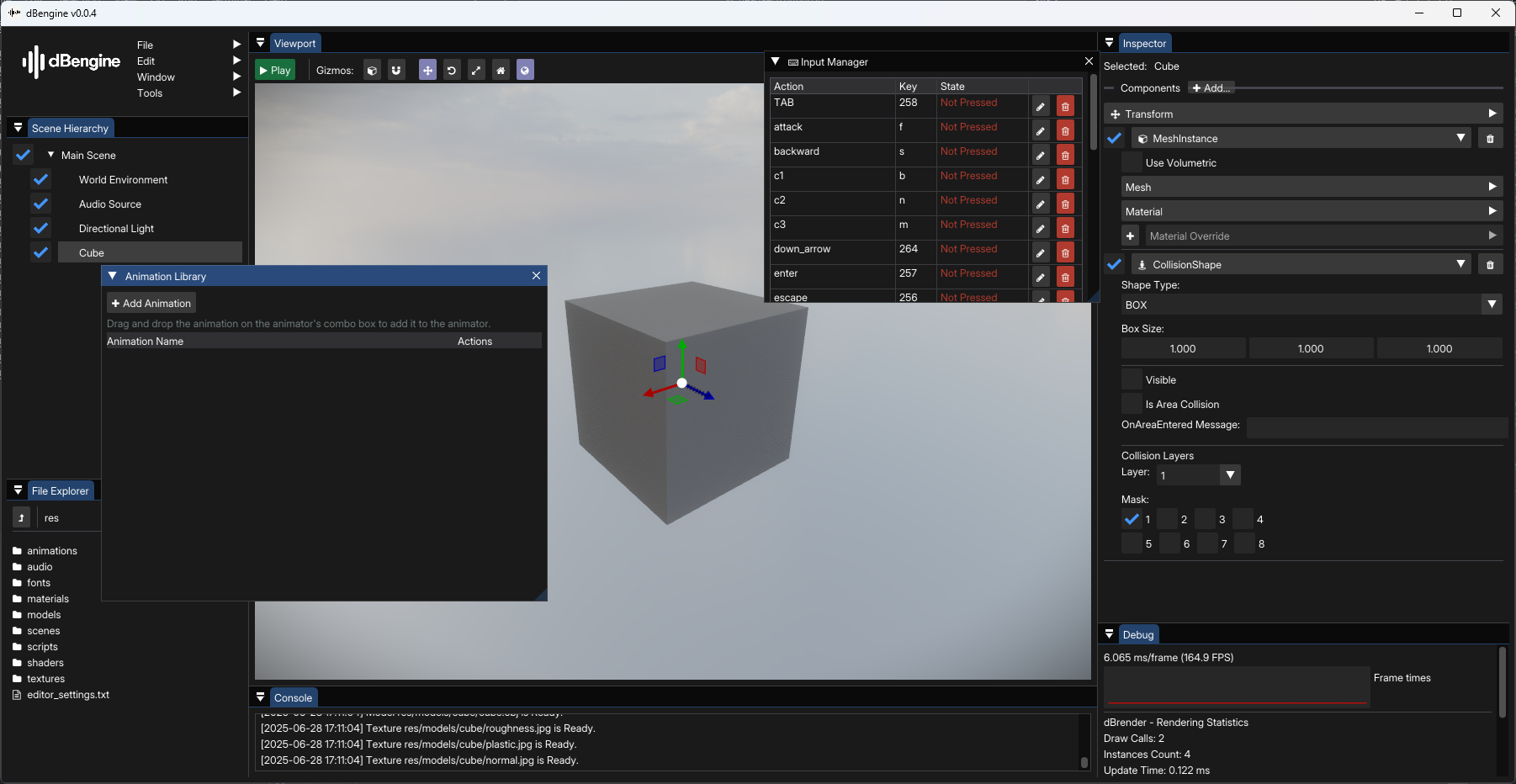 Editor in dBengine