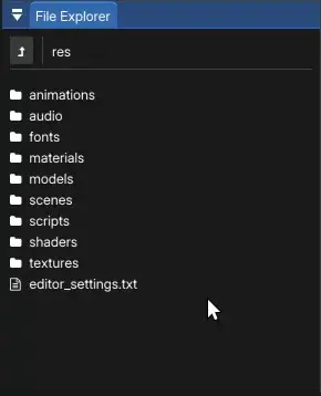 File Explorer actions in dBengine