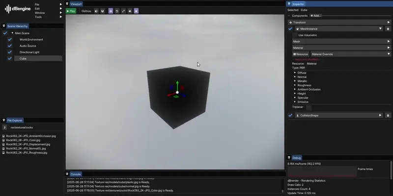 File Explorer in dBengine