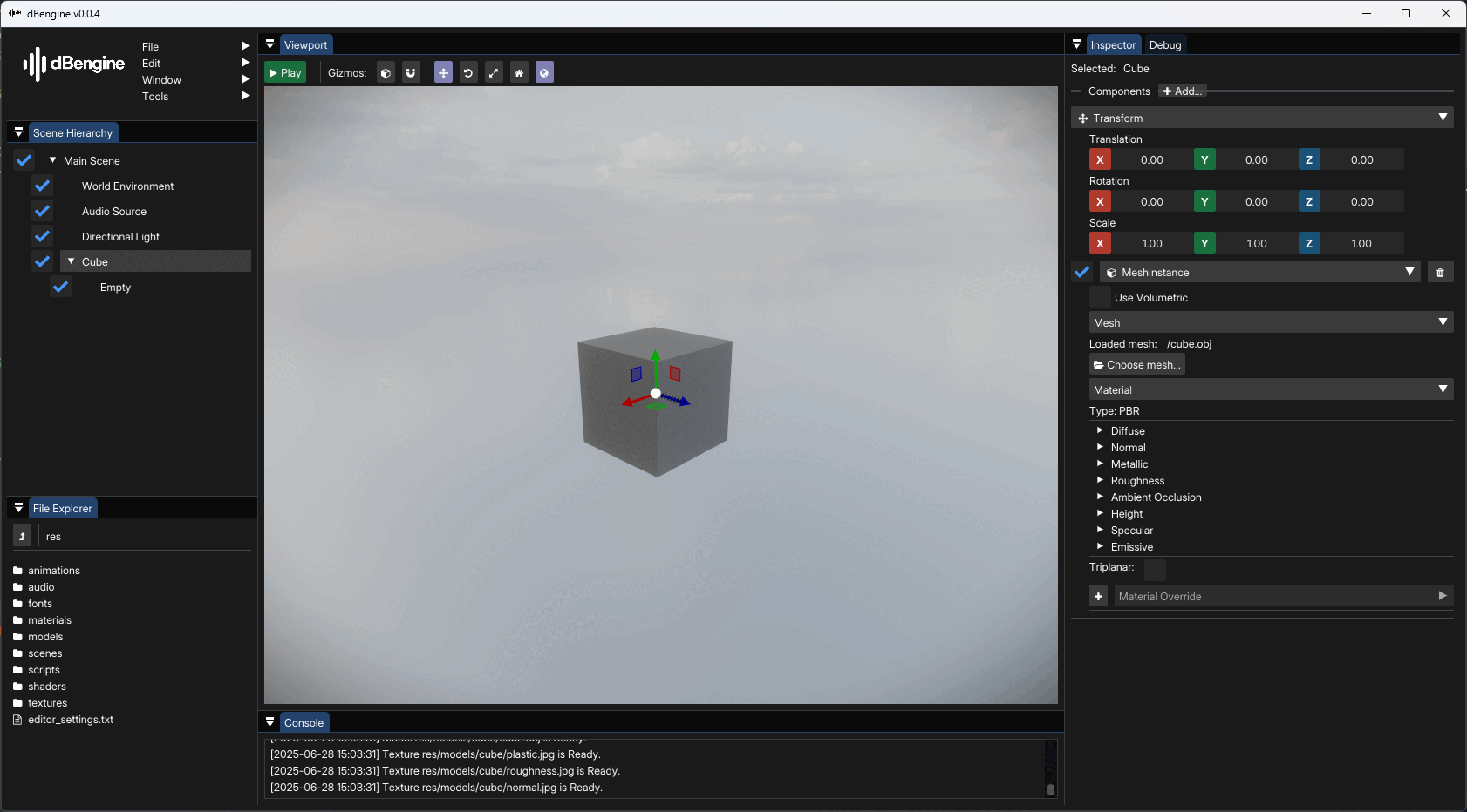 Multiple themes in dBengine's editor